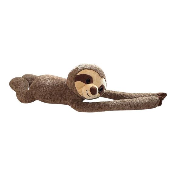 Vintage Hugfun Plush Sloth Stuffed Animal Toy Brown Tan Soft & Cuddly Large 24" - Picture 1 of 10